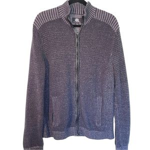 Rock & Republic sweater 100% cotton mens size XL Zip accents on sleeves
